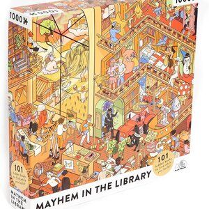 COPY - NIB Mayhem in the Library 1000 Piece Puzzle *Complete*